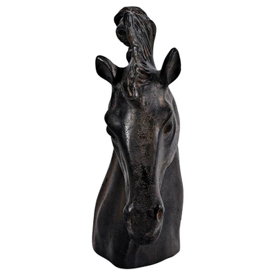 Design Toscano Magnificent Stallion Equestrian Horse Head Bust Statue 3 Design Toscano Magnificent Stallion Equestrian Horse Head Bust Statue - Image 3