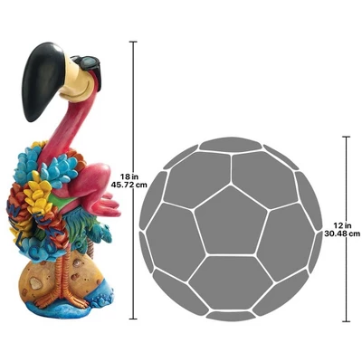 Design Toscano Flamingo Frank In Paradise: Pink Flamingo Garden Statue - Image 2