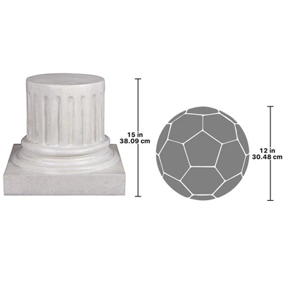 Design Toscano Roman Empire Column Garden Statuary Pedestal: Medium - Image 5