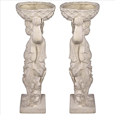 Design Toscano Young Bacchus With Basket Planters Garden Statues: Set Of Two - Image 6
