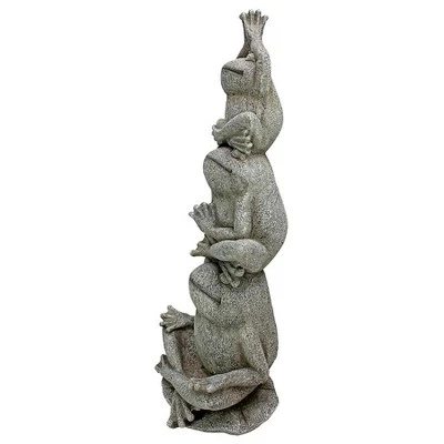 Design Toscano Tower Of Frog Power Garden Statue