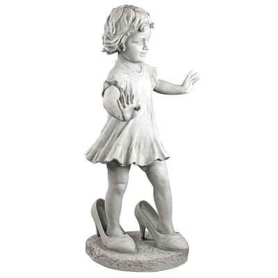 Design Toscano Hillary In Heels Garden Girl Statue 2 Design Toscano Hillary In Heels Garden Girl Statue - Image 2