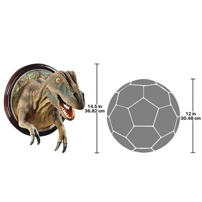 Design Toscano T-Rex Dinosaur Trophy Wall Sculpture - Image 2