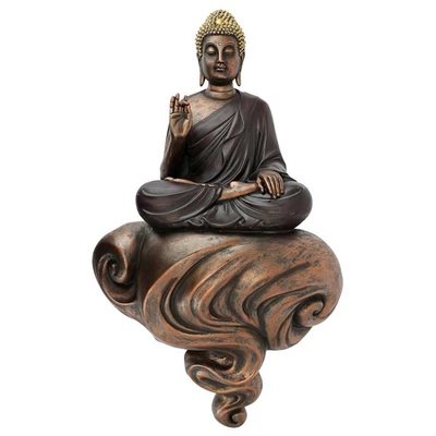 Design Toscano Enlightened Buddha On A Cloud Floating Wall Sculpture - Image 2