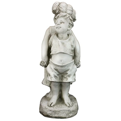 Design Toscano Back To Back Brother And Sister Garden Children Statue - Image 3