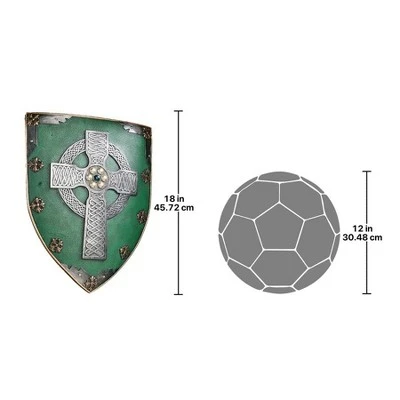 Design Toscano Celtic Warriors Sculptural Wall Shield: Set Of Two - Image 2