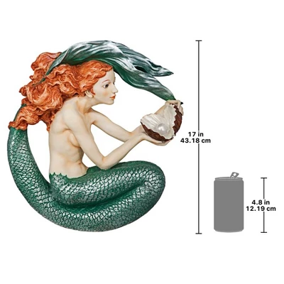 Design Toscano Misty Mae, Siren Of The Sea Mermaid Wall Sculpture - Image 6