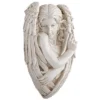 Design Toscano Tristan, The Timid Angel Wall Sculpture - Off-White