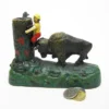 Design Toscano Butting Buffalo Collectors' Die Cast Iron Mechanical Coin Bank