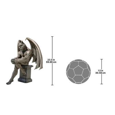 Design Toscano Socrates, The Gargoyle Thinker Sculpture - Image 2