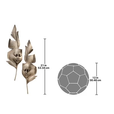 Design Toscano Aurora And Hespera: Sculptural Greenmen Wall Masks - Image 2