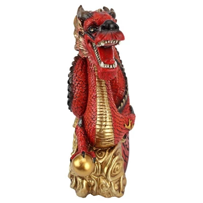 Design Toscano Asian Zen Dragon Garden Welcome Statue - Multicolored
