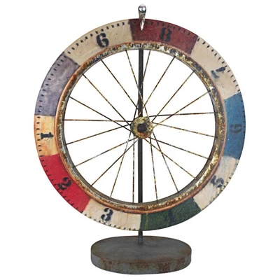 Design Toscano Carnival Game Wheel Of Chance Metal Sculpture - Image 2