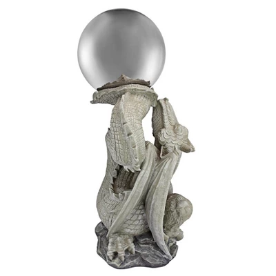 Design Toscano Sir Sagremor's Dragon Sculpture With Gazing Orb - Image 2