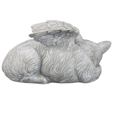 Design Toscano Cat Memorial Angel Pet Statue: Stone - Multicolored - Image 4
