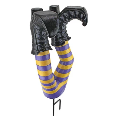 Design Toscano Crash Landing Wicked Witch Legs Garden Stake Statue - Image 2