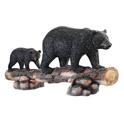 Design Toscano Mother Black Bear And Cub Grand Scale Animal Sculpture - Multicolored - Image 2