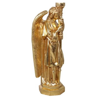 Design Toscano Padova Golden Guardian Angel Sculpture: Left, Gold - Image 2