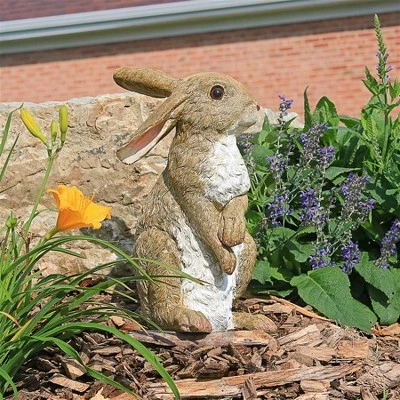 Design Toscano Hopper, The Bunny, Standing Garden Rabbit Statue