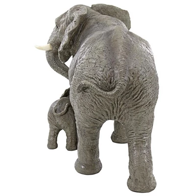 Design Toscano Herd Mentality Mother And Calf Elephant Statue - Image 5