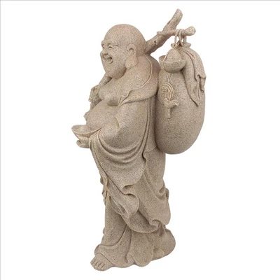 Design Toscano Wandering Happy Hotei Buddha Statue - Image 6