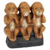 Design Toscano Speak No, See No, Hear No Evil Monkeys Still Action Die-Cast Iron Coin Bank