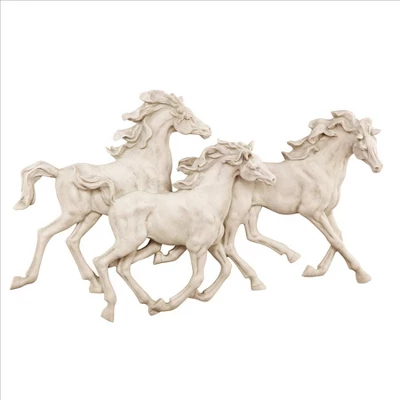 Design Toscano Los Tres Caballos Del Castillo Alomar Wall Sculpture - Image 2