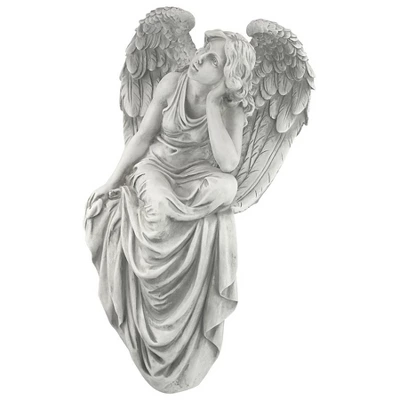 Design Toscano Resting Grace Sitting Angel Sculpture - Large, Off-White - Image 3