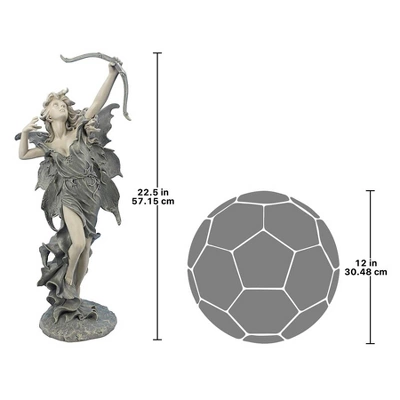 Design Toscano Rhiannon The Archer Garden Fairy Statue: Medium - Image 6