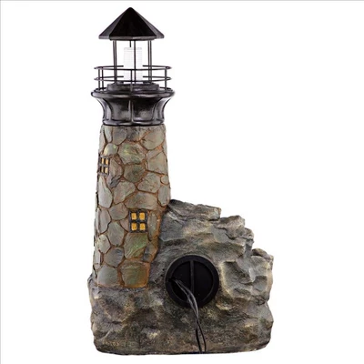 Design Toscano Seaside Lighthouse LED Illuminated Cascading Garden Fountain - Image 5