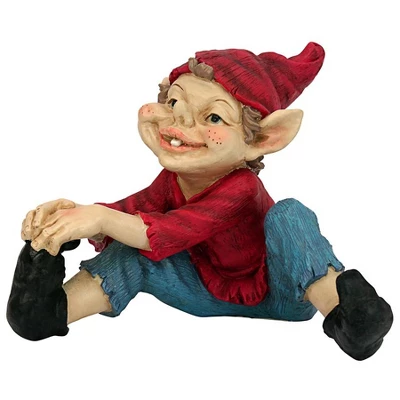 Design Toscano Eccentric Elf Garden Gnome Statue: Squeegee