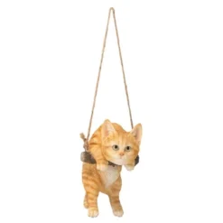 Design Toscano Orange Tabby Kitty On A Perch Hanging Cat Sculpture - Multicolored -Design Toscano GUEST 3455470f 2a2f 44d6 bb7e 0ef368fdca33