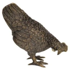 Design Toscano Barnyard Hen Solid Cast Bronze Garden Statue