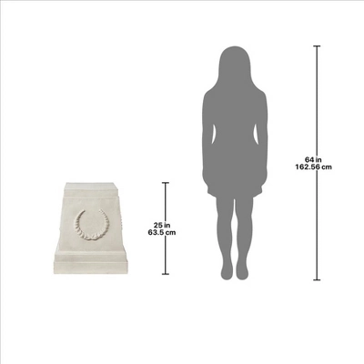 Design Toscano Grande Laurel Sculptural Plinth Base - Image 4