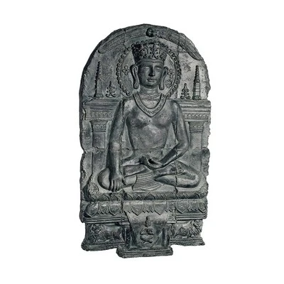 Design Toscano Earth Witness Buddha Sculptural Wall Frieze