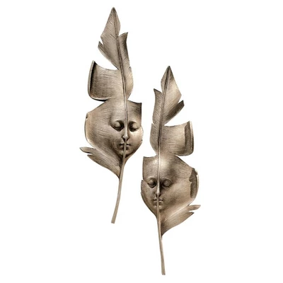 Design Toscano Aurora And Hespera: Sculptural Greenmen Wall Masks