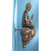 Design Toscano Enlightened Buddha On A Cloud Floating Wall Sculpture