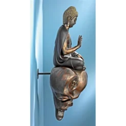 Design Toscano Enlightened Buddha On A Cloud Floating Wall Sculpture