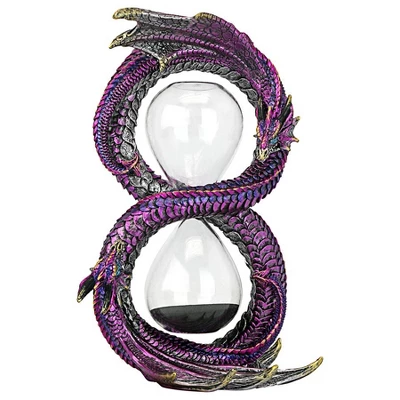 Design Toscano Witness To Time Gothic Dragon Sculptural Sandtimer Hourglass