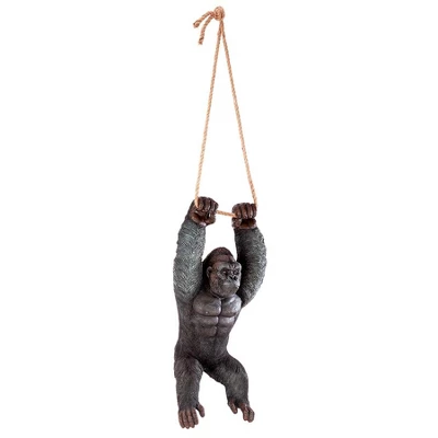 Design Toscano Swinging Great Ape Jungle Monster Hanging Gorilla Sculpture - Multicolored - Image 2
