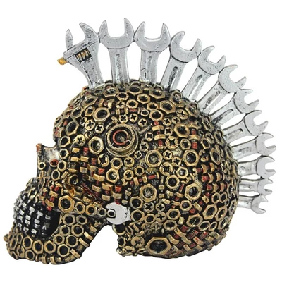 Design Toscano Gear Head Nuts And Bolts Motor Skull Statue 3 Design Toscano Gear Head Nuts And Bolts Motor Skull Statue - Image 3