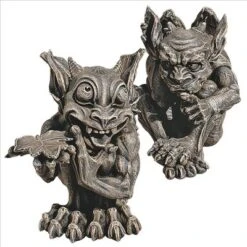 Design Toscano Babble And Whisper, The Gothic Gargoyle Sculptures