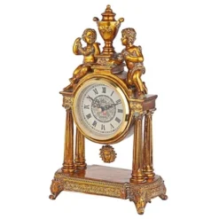 Design Toscano Arch Of Aion God Of Time Pendulum Mantel Clock