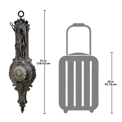 Design Toscano La Liberte Grande Palace Sculptural Wall Clock - Image 2