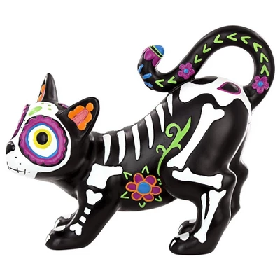 Design Toscano Dia De Los Muertos El Gatto Sugar Skull Cat Statue - Image 5