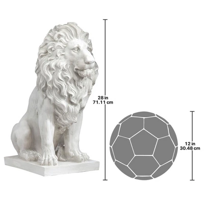Design Toscano Lion Of Florence Sentinel Statue - Image 6