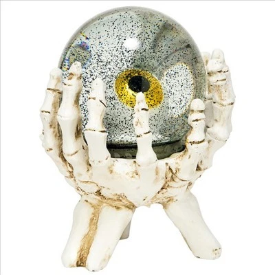 Design Toscano All-Seeing Eye Of The Skeleton Water Globe Statue - Image 6