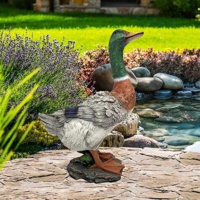 Design Toscano Mallard Duck Statue - Multicolored