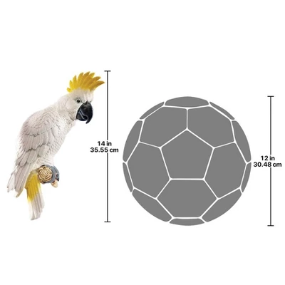 Design Toscano Sulphur-Crested Cockatoo Wall Sculpture - Image 2