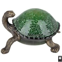 Design Toscano Nocturnal Turtle Mosaic Glass Illuminated Sculpture